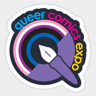 QCE "Q" Logo Genderfluid Sticker